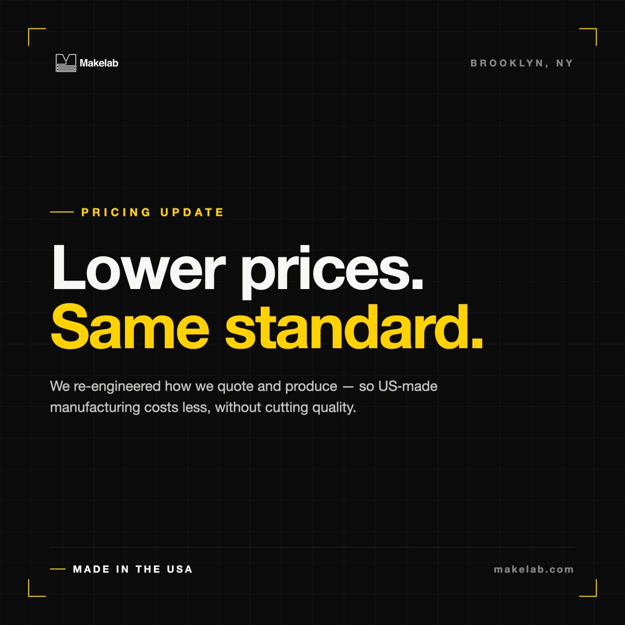Lower pricing across FDM, SLA, MJF, and Industrial SLA — effective now