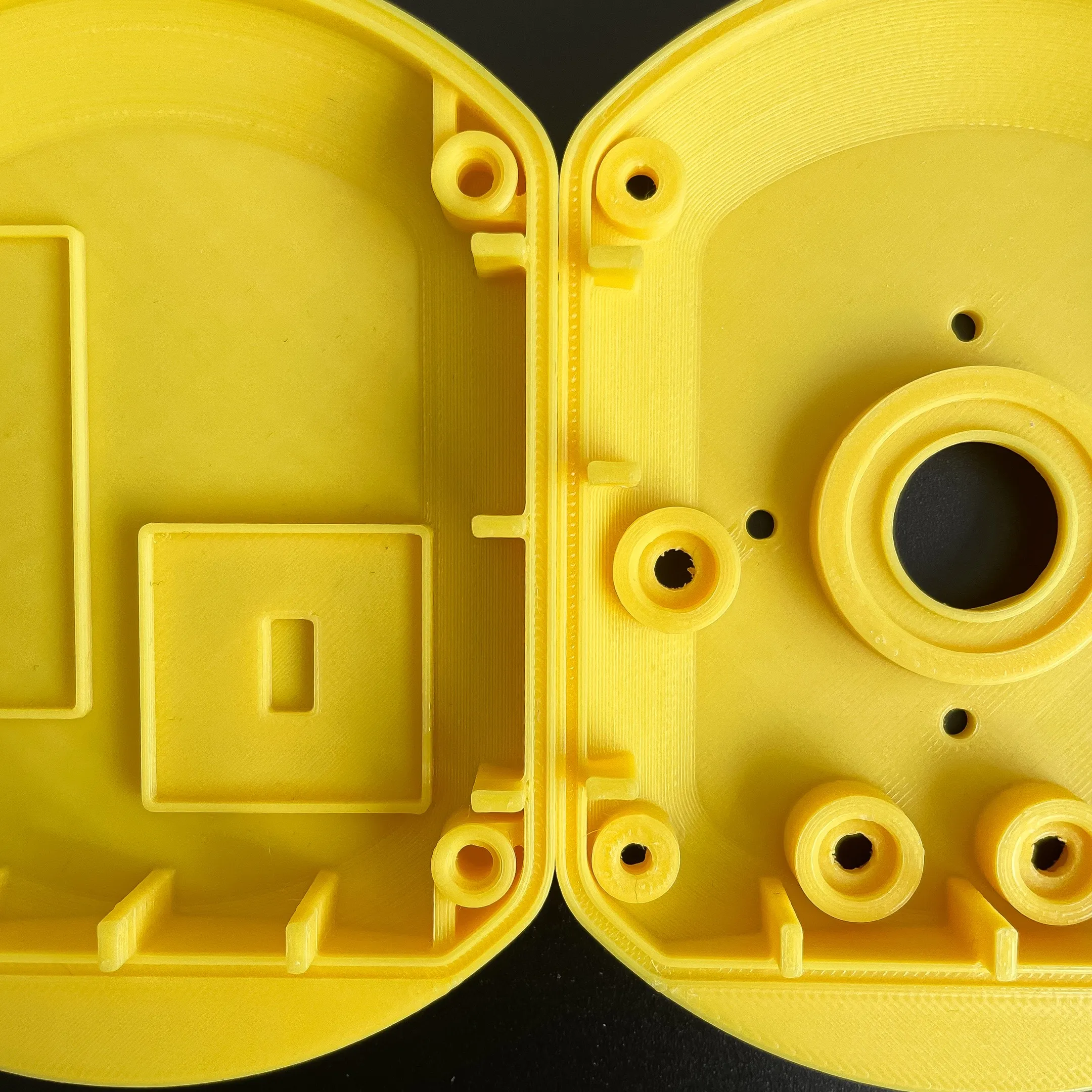 Yellow PLA printed part